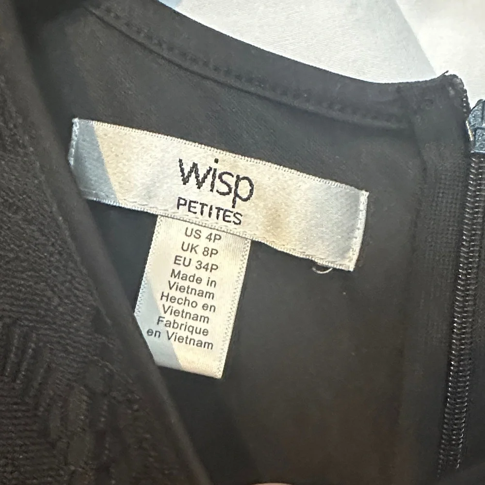 Mango Black Sleeveless Lace Mini Dress - Picture 4 of 5